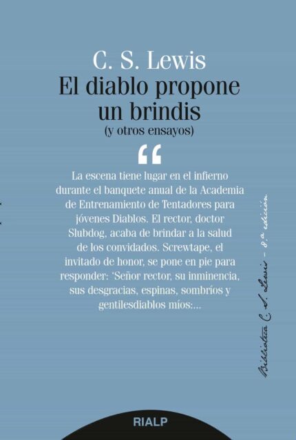 El diablo propone un brindis - Clive Staples Lewis, José Luis Del Barco - Rialp
