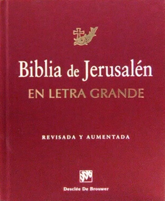 9788433014085-tapa.jpg Biblia de Jerusalén en Letra Grande (Tapa Dura Roja con Uñeros) - Escuela Bíblica y Arqueológica de Jerusalén - Desclée De Brouwer