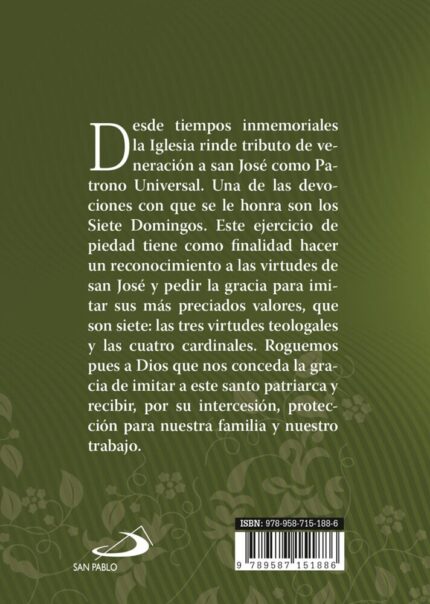 Siete Domingos S San Jose Y Siete Dolores Y Gozos - Guillermo Cardona Rodriguez - San Pablo · interior 1